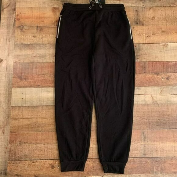 Galaxy by Harvic men’s black joggers sweat pants with zipper pockets - XXL - Picture 8 of 8